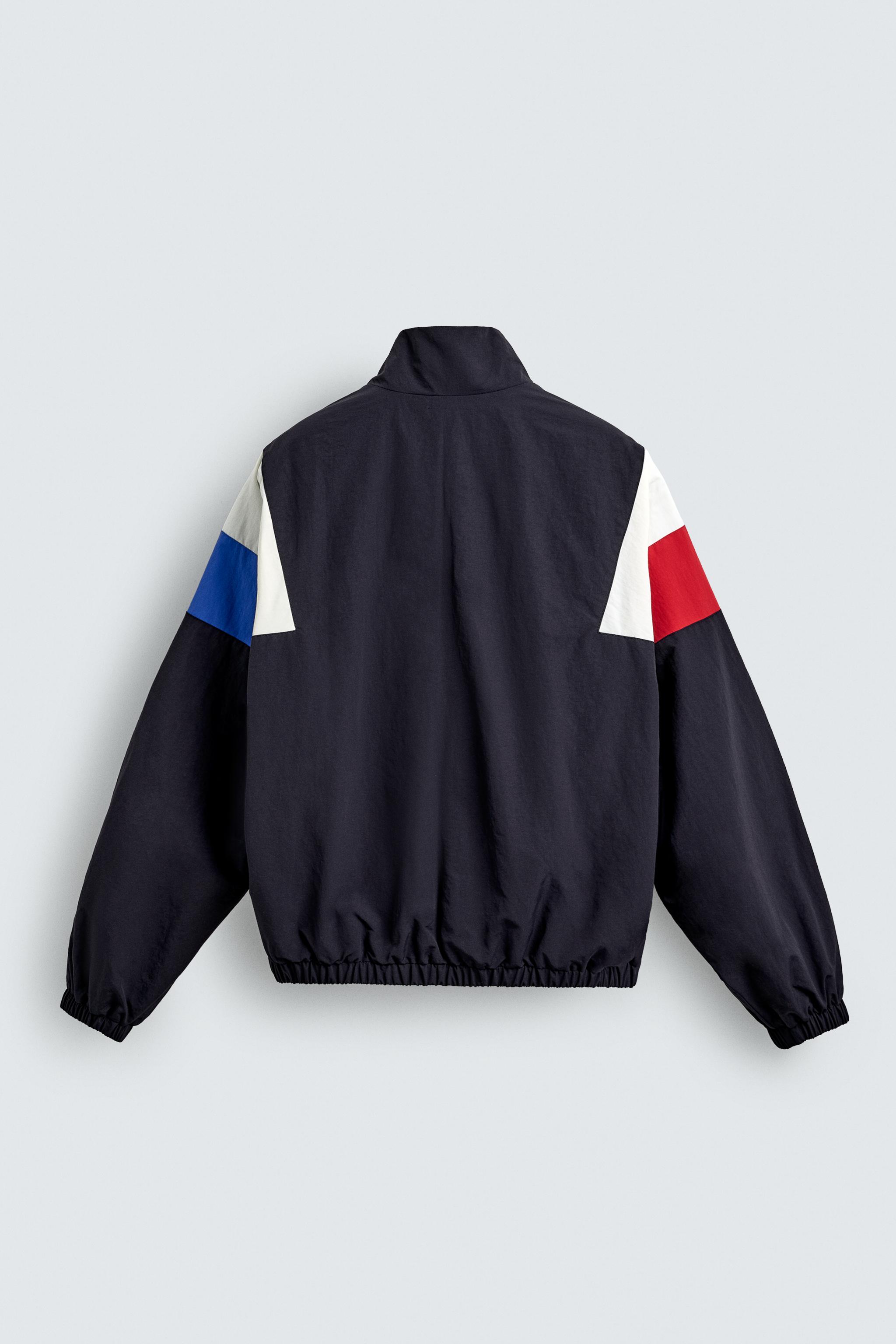 VESTE TECHNIQUE COLOR BLOCK RÉTRO